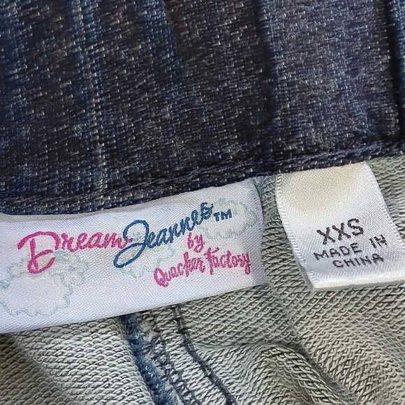 Dream Jeannes by Quacker Factory Wide Leg Crop Jeans Womens Size XXS Blue Denim - Picture 3 of 12